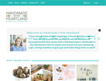 Tablet Screenshot of handmadeintheheartland.com